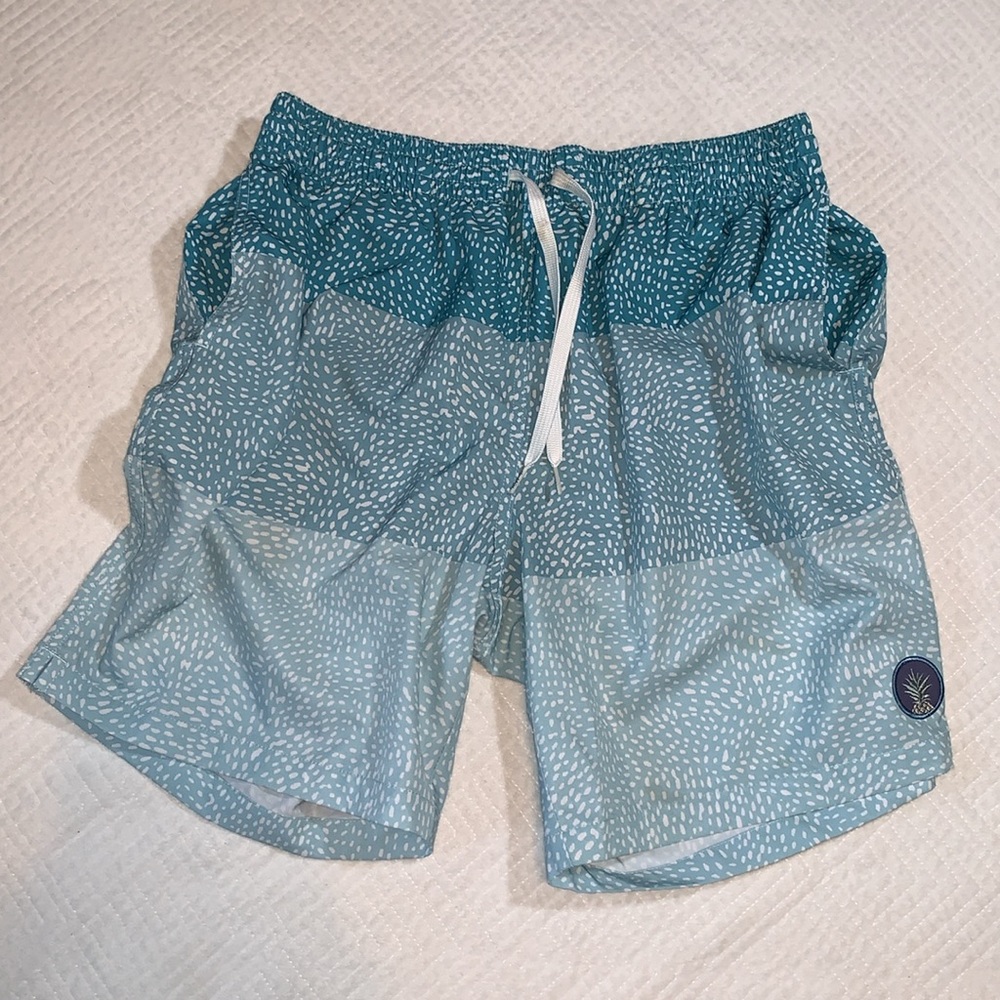 Chubbies The Whale Sharks Classic 7” Inseam Swim Trunks Board Shorts, Size L - Picture 3 of 16